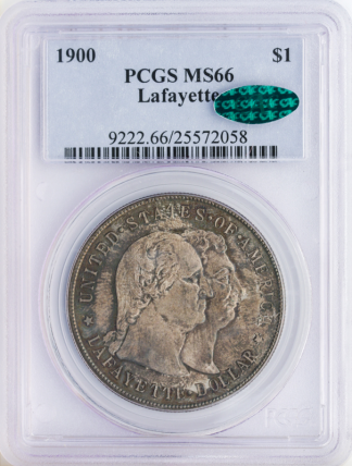 1900 Lafayette $1 PCGS MS66 CAC 1900 Lafayette $1 PCGS MS66 CAC