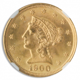 1900 $2 1/2 Liberty NGC MS65 CAC 1900 $2 1/2 Liberty NGC MS65 CAC