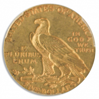 1909-O $5 Indian PCGS AU53 CAC