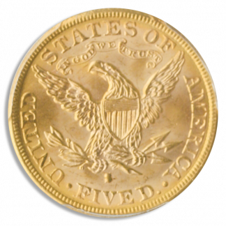 1886-S $5 Liberty PCGS MS66 CAC