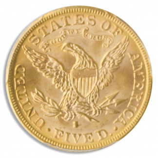 1886-S $5 Liberty PCGS MS66 CAC 1886-S $5 Liberty PCGS MS66 CAC