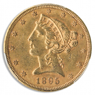 1895-S $5 Liberty PCGS AU58 CAC