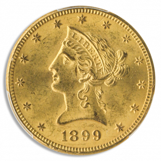 1899-S $10 Liberty PCGS MS64 CAC 1899-S $10 Liberty PCGS MS64 CAC