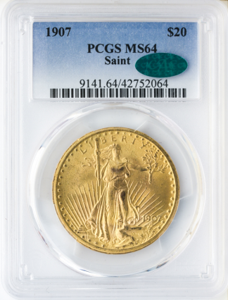 1907 $20 Saint Gaudens PCGS MS64 CAC 1907 $20 Saint Gaudens PCGS MS64 CAC