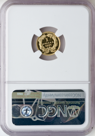 1887 Gold $1 Type 3 NGC PR65 Cameo CAC + 1887 Gold $1 Type 3 NGC PR65 Cameo CAC +