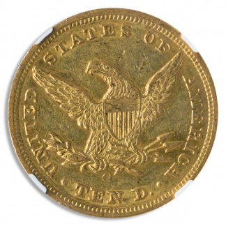 1856-O $10 Liberty NGC AU55 CAC