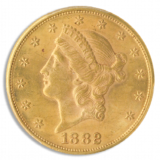 1882-S $20 Liberty PCGS MS63
