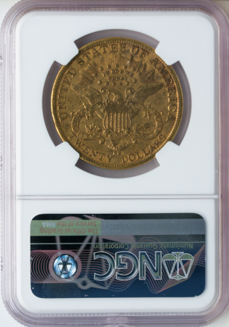 1879-CC $20 Liberty NGC AU50 CAC 1879-CC $20 Liberty NGC AU50 CAC