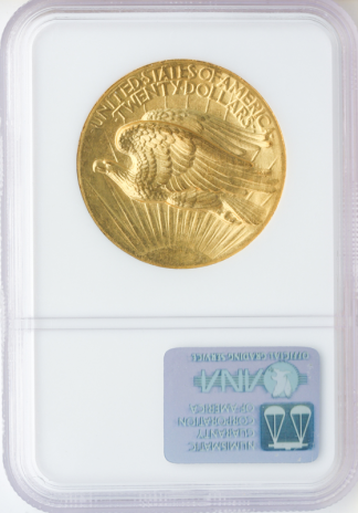 1907 $20 Saint Gaudens Wire Edge High Relief NGC MS64 CAC