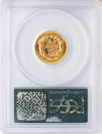1878 $3 Indian Princess PCGS MS66 CAC 1878 $3 Indian Princess PCGS MS66 CAC