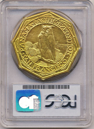 1915-S $50 Panama Pacific Octagonal PCGS MS62 1915-S $50 Panama Pacific Octagonal PCGS MS62