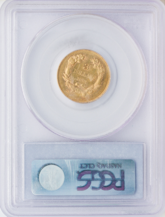 1861 $3 Indian Princess PCGS AU58 1861 $3 Indian Princess PCGS AU58