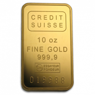 10 oz Credit Suisse Gold Bar (With Assay, Types Vary, Conditions Vary)n 10 oz Credit Suisse Gold Bar (With Assay, Types Vary, Conditions Vary)n