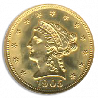 1905 $2 1/2 Liberty NGC MS65 CAC 1905 $2 1/2 Liberty NGC MS65 CAC
