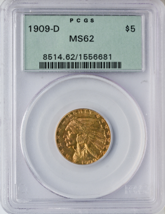 $5 Indian Certified MS62 $5 Indian Certified MS62