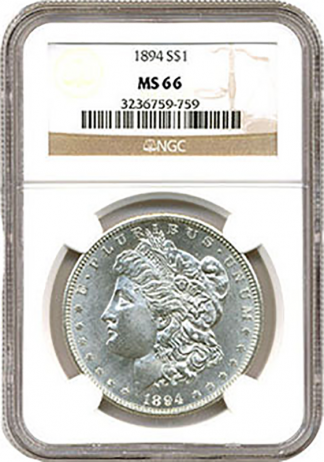$1 Morgan Dollar MS66 Certified $1 Morgan Dollar MS66 Certified