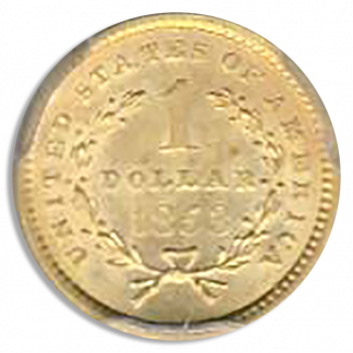 1853 $1 Gold SSCA Pinch Of Dust PCGS AU58 1853 $1 Gold SSCA Pinch Of Dust PCGS AU58