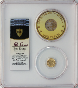 1853 $1 Gold SSCA Pinch Of Dust PCGS MS61 1853 $1 Gold SSCA Pinch Of Dust PCGS MS61