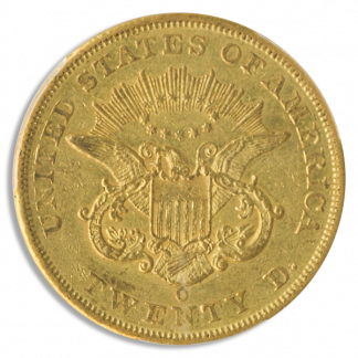 1861-O $20 Liberty PCGS AU53 1861-O $20 Liberty PCGS AU53