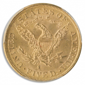 1881-S $5 Liberty PCGS MS64 CAC 1881-S $5 Liberty PCGS MS64 CAC
