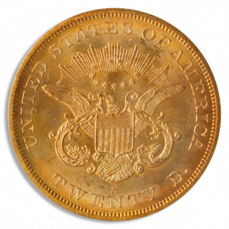1857-S $20 Liberty SSCA PCGS MS65 CAC 1857-S $20 Liberty SSCA PCGS MS65 CAC