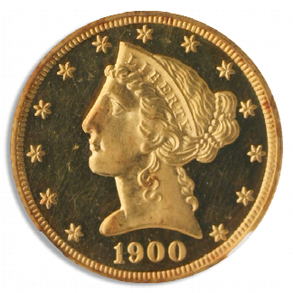 1900 $5 Liberty NGC PR64 Ultra Cameo CAC 1900 $5 Liberty NGC PR64 Ultra Cameo CAC