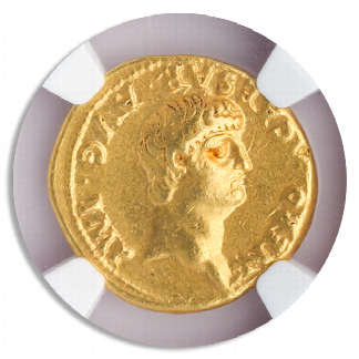 Roman Empire Nero Gold Aureus NGC ChXF Str:5 Srf:3 7.71g Roman Empire Nero Gold Aureus NGC ChXF Str:5 Srf:3 7.71g