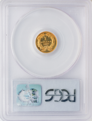 $1 GOLD 1887 CAMEO $1 GOLD 1887 CAMEO