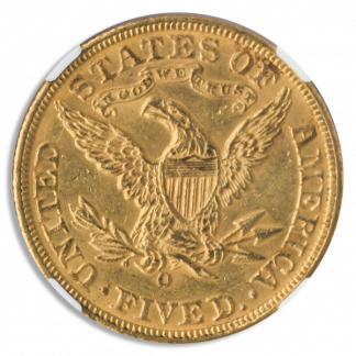1893-O $5 Liberty NGC MS61 CAC