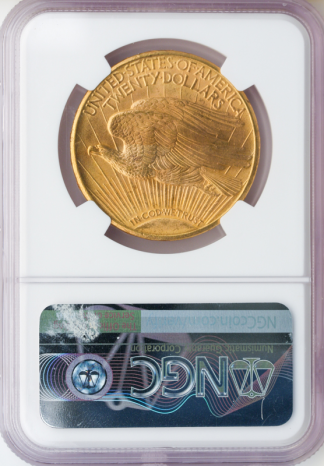 1911-D/D $20 Saint Gaudens NGC MS66 CAC