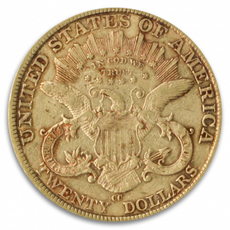 $20 LIBERTY 1877-CC