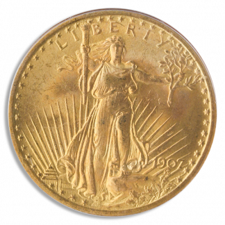 1907 No Motto $20 Saint Gaudens PCGS MS65 CAC 1907 No Motto $20 Saint Gaudens PCGS MS65 CAC