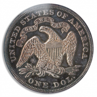 1873 Seated Liberty $1 PCGS PR64