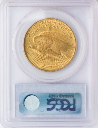 1908 $20 Saint Gaudens With Motto Gold Coin PCGS Mint State 64(MS64) CAC