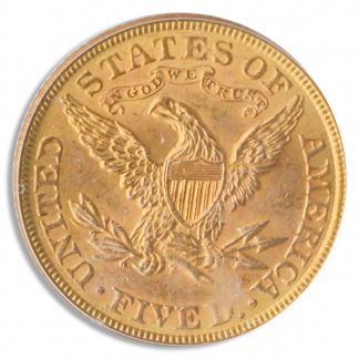 1897 $5 Liberty PCGS MS63 CAC