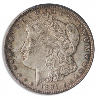 1891-CC Morgan $1 PCGS MS63 CAC 1891-CC Morgan $1 PCGS MS63 CAC