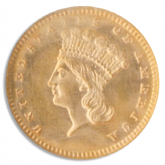 1887 $1 Gold NGC MS66 CAC 1887 $1 Gold NGC MS66 CAC