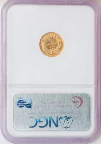 1887 $1 Gold NGC MS66 CAC 1887 $1 Gold NGC MS66 CAC