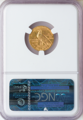 1911 $2.50 Indian NGC MS63 CAC