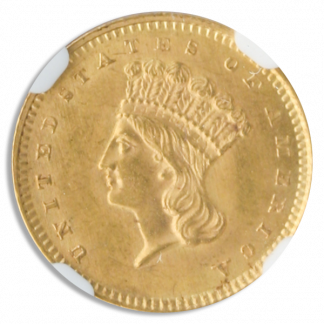 1859 $1 Gold NGC MS63 CAC 1859 $1 Gold NGC MS63 CAC