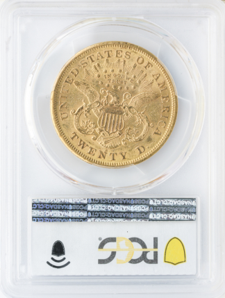 1870-S $20 Liberty PCGS AU58 CAC 1870-S $20 Liberty PCGS AU58 CAC