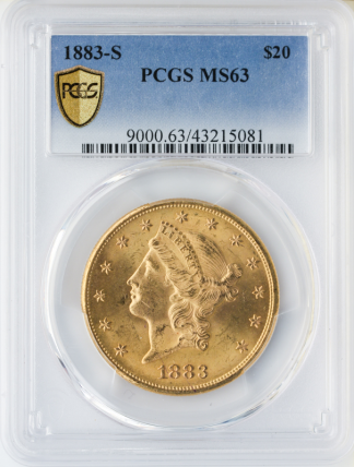 1883-S $20 Liberty PCGS MS63