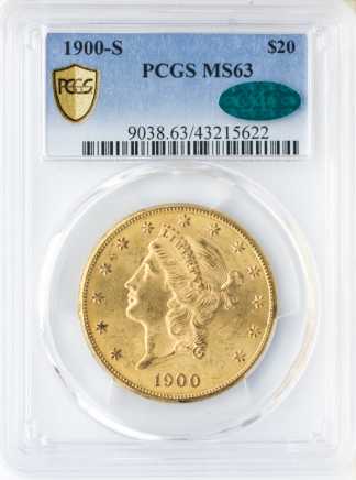 1900-S $20 Liberty MS63 CAC 1900-S $20 Liberty MS63 CAC