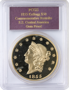 $50 S.S.Central America Kellog Restrike PCGS Gem Proof
