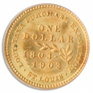 1903 $1 Gold LA Purchase Commemorative PCGS MS66 CAC