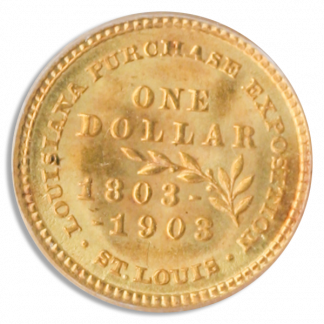 1903 $1 Gold LA Purchase Commemorative PCGS MS66 CAC 1903 $1 Gold LA Purchase Commemorative PCGS MS66 CAC