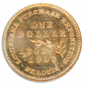 1903 Louisiana Purchase  Jefferson $1 PCGS MS65 CAC