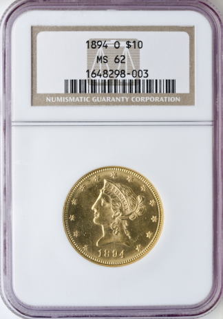 1894-O $10 Liberty NGC MS62