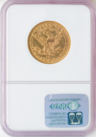 1880-CC $10 Liberty NGC AU58