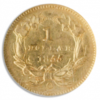 1855-O $1 Gold Ty 2 NGC AU58 CAC 1855-O $1 Gold Ty 2 NGC AU58 CAC